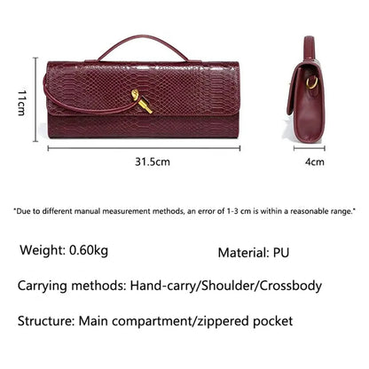PU Leather Fashion Luxury Top-Handle Bag For Women Evening Handbag