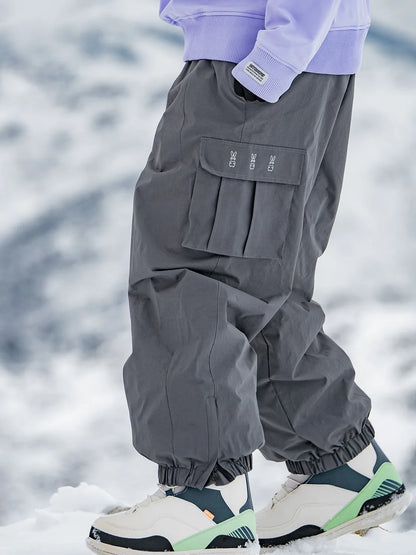Oversize Winter 3L Ski Pants 20K Waterproof Snowboard Pants Breathable Thermal Outdoor Sports Keep Warm Ski Trousers Women Men