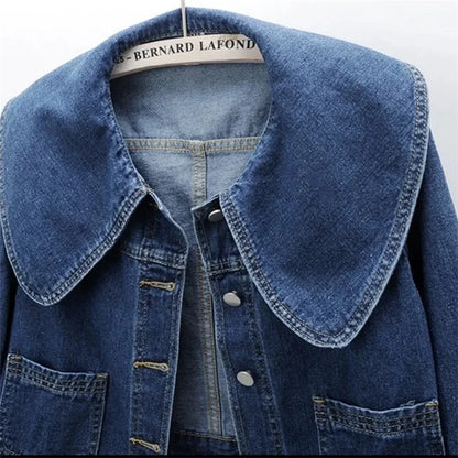 2026 New Autumn Women Denim Jacket Long Sleeve Casual Short Denim Coat Famale Jeans Jackets Outerwear Casaco Jaqueta Feminina