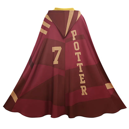Magic Wizard Cloak Robe Halloween Cosplay Stage Performance Costume
