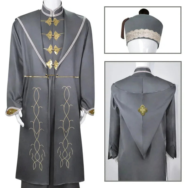 sisi 2233Magic President Cosplay Robe Albus Dumbledore Professor Costume School of Witchcraft and Wizardry Carniv