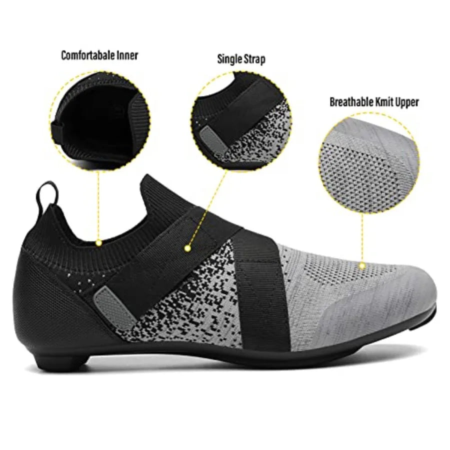 Unisex Cycling Shoes Designed for Indoor Road Riding on Peloton Bike with SPD Compatibility Featuring Delta Cleats Included for