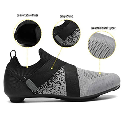 Unisex Cycling Shoes Designed for Indoor Road Riding on Peloton Bike with SPD Compatibility Featuring Delta Cleats Included for