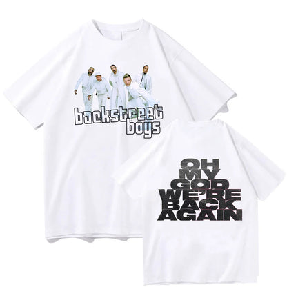 Backstreet Boys Double Sided Print T Shirt Men Women Vintage Pop Band