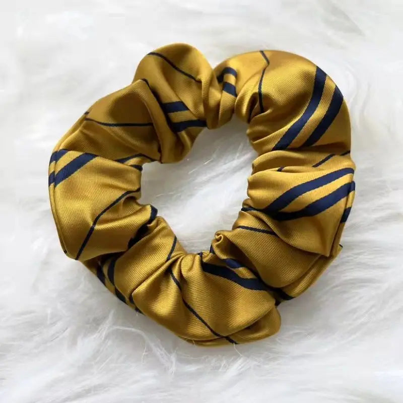 Twill Headwear Wizard Magic Headband School Slytherin Striped Head Wear Cosplay Hair Rope Accessories Scrunchie Props Halloween