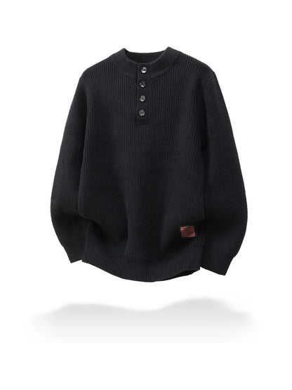 Men's Button-Up Plus-Size Knitted Sweater New Autumn and Winter Style Loose and Soft Pullover Sweater Trend tops Fit 50-150kg