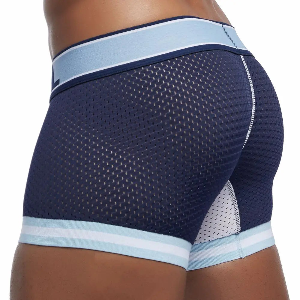 JOCKMAIL 5pcs Man Underpants Boxershorts Mesh Nylon Men Boxers Male Breathable Underwear