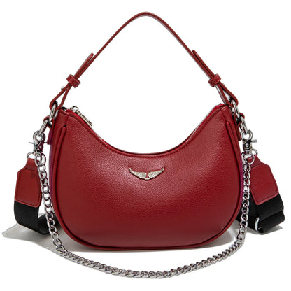 Minimally portable crescent bag for women 2026 new shoulder bag with niche design for commuting crossbody bag