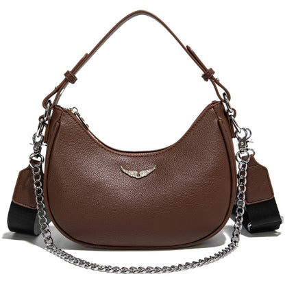 Minimally portable crescent bag for women 2026 new shoulder bag with niche design for commuting crossbody bag