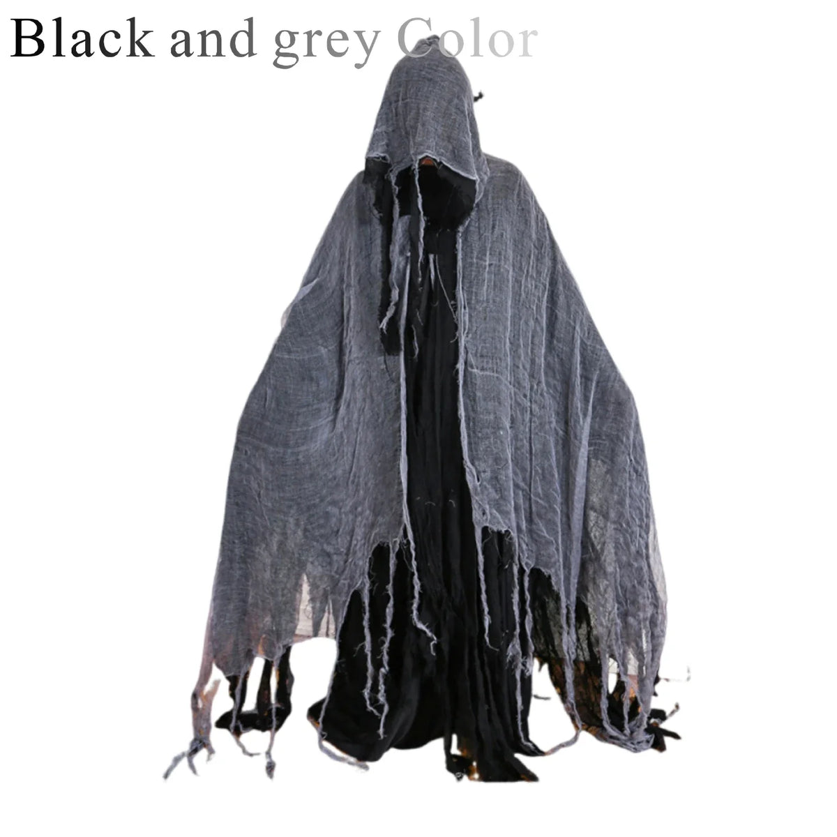 Scary Halloween Hooded Cloak Medieval Renaissance Wizard Cloak Horror Grim Reaper