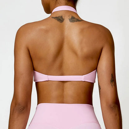 Yoga Bra Push-up Sports Fitness Vest Nylon Gym Workout Sports Underwear Sexy Breathable Quick Dry Athletic Training Crop Top