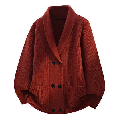 Legible Autumn and Winter Casual Sweater Men Loose Knitted Cardigan Male Round Neck Collar Sweatercoats Man