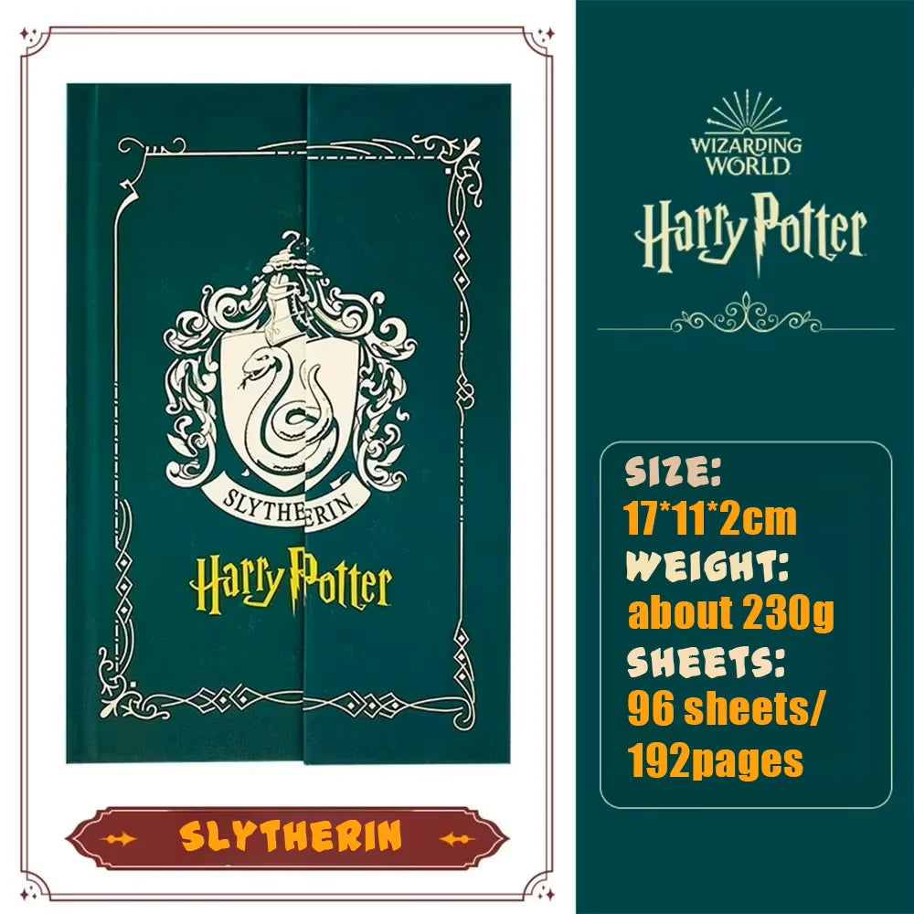 Genuine Harry Potter Hardcover Notebook Hogwarts Four Houses Journal Diary for Students School Office Supplies Fans Gifts
