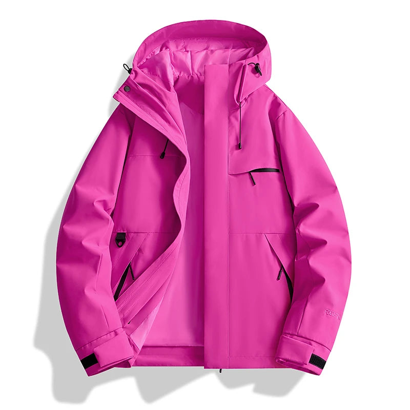 Spring Fall Waterproof Hiking Jacket Women Hooded Hunting Running Trekking Fishing Jackets Outdoor Ride Climbing Windbreaker