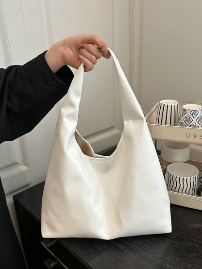 Large Capacity Solid Color Women's Shoulder Bag, Multifunctional Crossbody Bag,