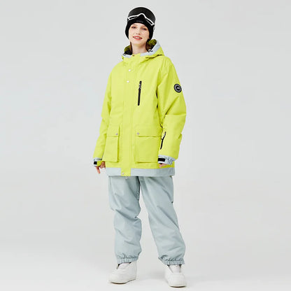 New Men's Women's Ski Suit Winter Outdoor Snow Wear Waterproof Windproof Thickened Warm Ski Clothing Jacket Pants Set Couple