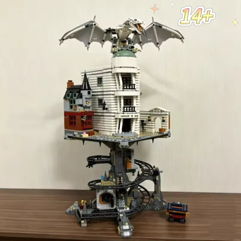 Home Decor 4803PCS Gringotts Wizarding Bank Warner Bros Compatible with Building Blocks Model Bricks