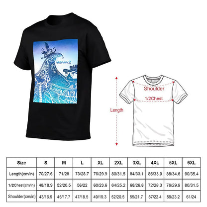 Moana 2 T-Shirt Large Size Loose Casual Tee