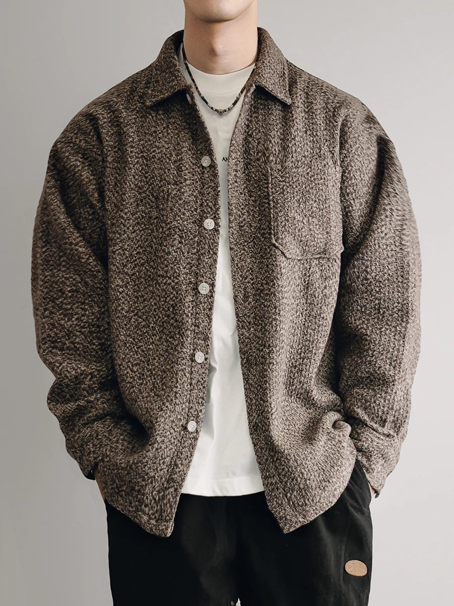 Mens Japanese Vintage Flannel Shirt Thick Warm Long Sleeve Loose Fit Plus Size High Quality Autumn Winter Soft Coat Harajuku Top
