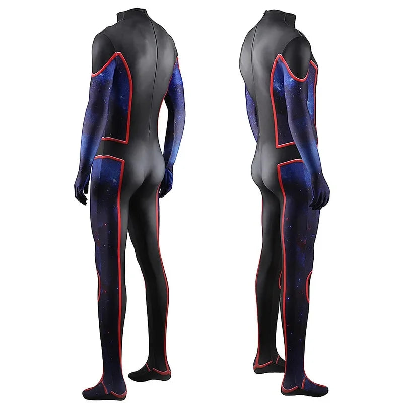 RGD4 Cosplay Young Avengers Wiccan Jumpsuit Superhero William Billy Adult Man Bodysuit Zentai Costume