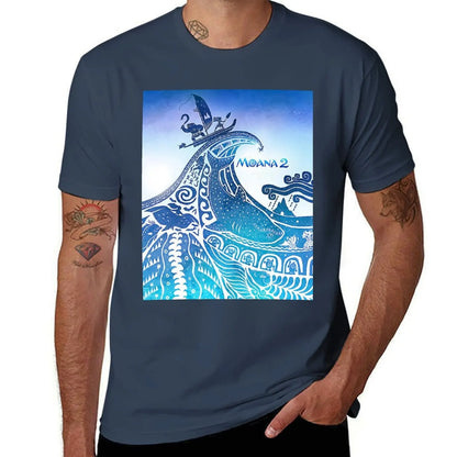 Moana 2 T-Shirt Large Size Loose Casual Tee