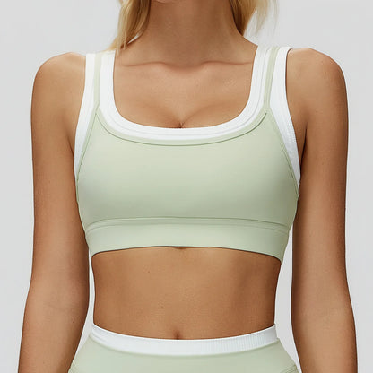 Woman Sport Bra Top Breathable Brassieres Removable Pad Sports Bras Running Gym Clothing Sports Underwear For Women Yoga Bra