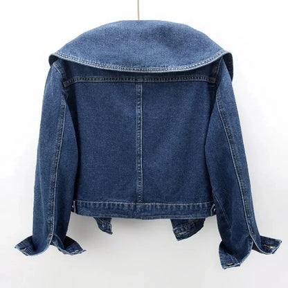 2026 New Autumn Women Denim Jacket Long Sleeve Casual Short Denim Coat Famale Jeans Jackets Outerwear Casaco Jaqueta Feminina