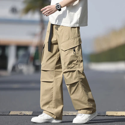Summer Workwear Pants Man Cargo Pants Spring New Waterproof Tactical Hiking Outdoor Multi-Pockets Combat Joggers Trousers Male