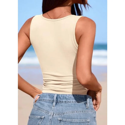 KIRUNDO Tank Tops for Women Slim Fit 2026