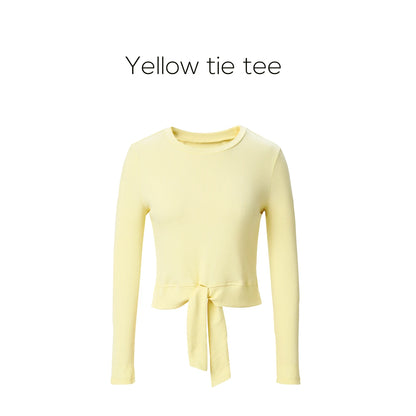 AP SS25 Women Wrap Ribbed T-shirt Lady Blend Slip Dress 5 Color