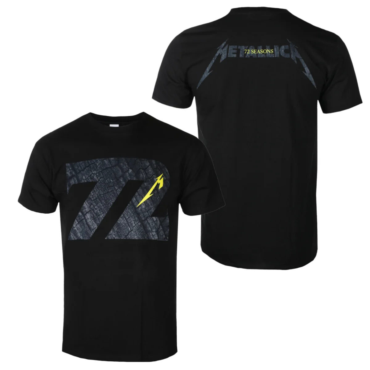 METALLICA - CHARRED 72 Inspired Print Tee Breathable Cotton T-Shirt