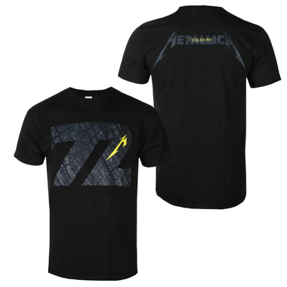 METALLICA - CHARRED 72 Inspired Print Tee Breathable Cotton T-Shirt