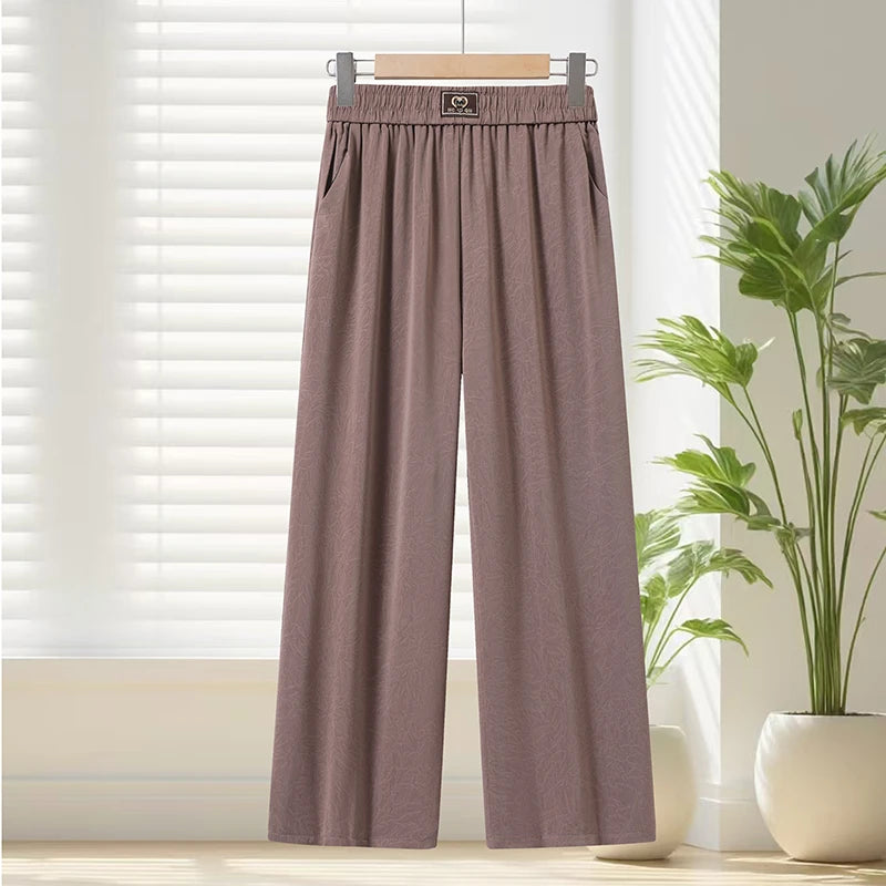 2026 Soft Cool Women's Casual Plus Size Elastic Waist Pants, High Quality Summer Pants, Women's Daily Sports Pants