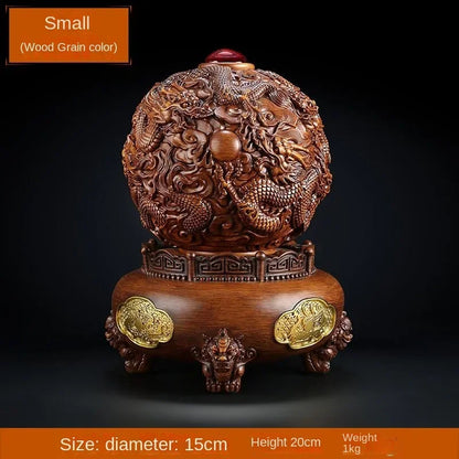 Attract Wealth Dragon Nine Turns Qiankun Tripod Ornaments Home Living Room Store Opening Gift