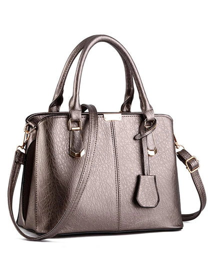Women's Handbag PU Leather Adjustable Handle Satchel Shoulder Bags Ladies Tote