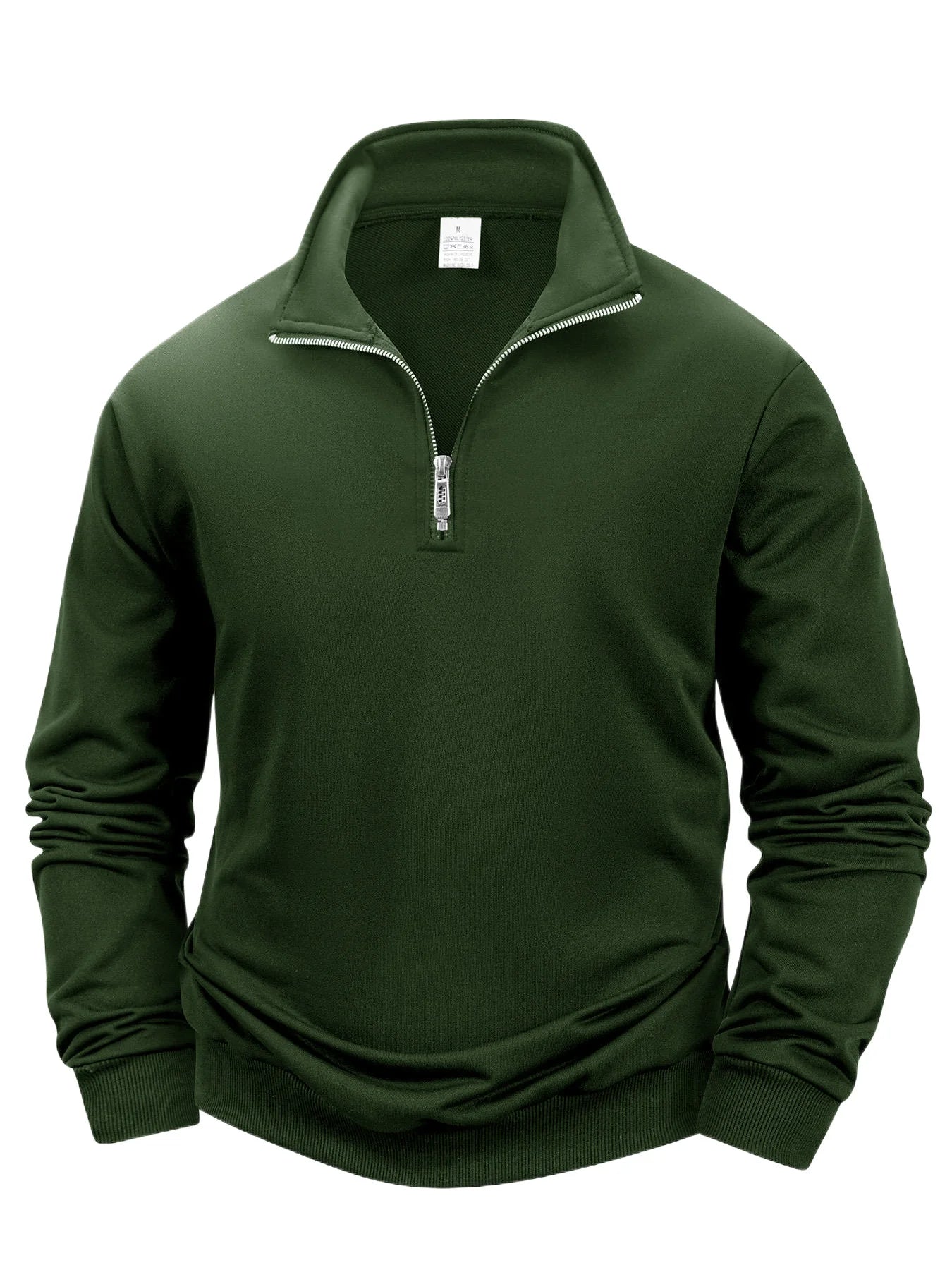 Autumn Men's Zipper Pullover Long Sleeve Sweater Men Warm Slim Casual Turtleneck Mock Neck Pullover Sweatshirts Tops