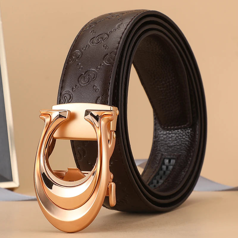High Quality 34mm Designers Business Mens belt Luxury Brand Famous Male brand Belt Buckle Canvas Leather Belt for Women ieans