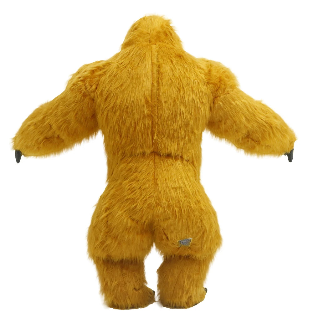 2.6M Inflatable King Kong Costume Gorilla Mascot Parade Adult Character Cosplay