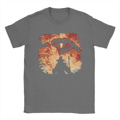 Men T-Shirt You shall not pass L-Lords Of The R-Rings Vintage Cotton Tees Short Sleeve  T Shirts O Neck Tops Printed