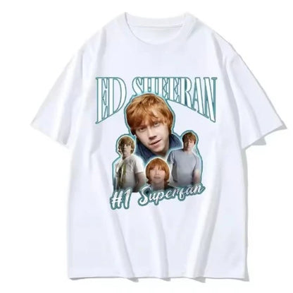Summer New Pattern Printed T-shirt Suitable for Both Men and Women, Made of Pure Cotton, Fashionable and Versatile T-shirt