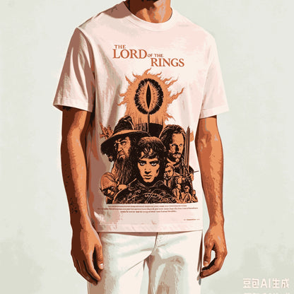 The Lord of the Rings for Fan Gift T-shirt Men Women Harajuku Oversized Unisex Short Sleeve Streetwear high quality Couples soft