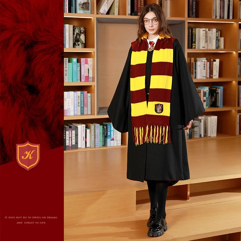 Shawl Gryffindor Slytherin Thickened Warmth Halloween Party Cosplay Scarf Decoration Gift Toy Around Harris Movies