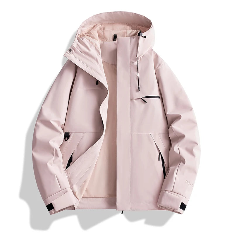 Spring Fall Waterproof Hiking Jacket Women Hooded Hunting Running Trekking Fishing Jackets Outdoor Ride Climbing Windbreaker