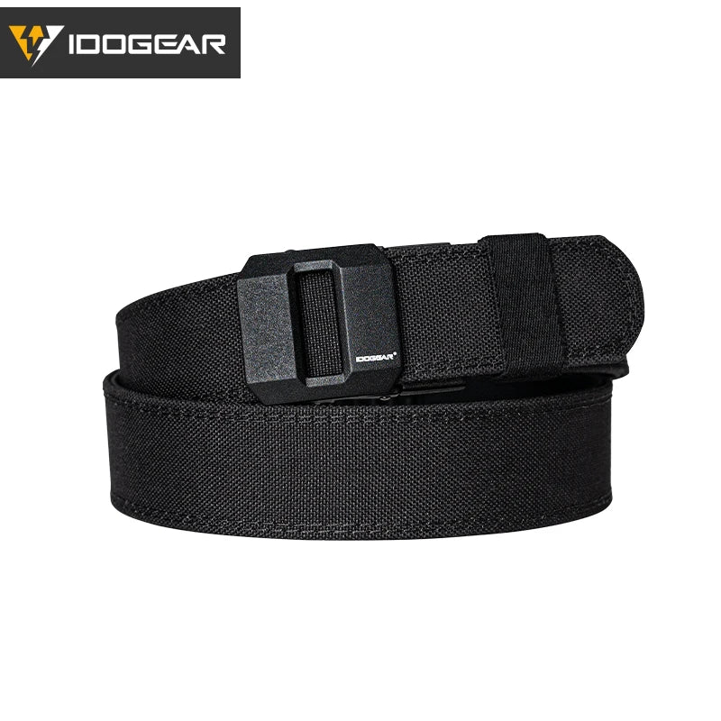 IDOGEAR SPORTS Tactical Ratchet Belt 1.5” EDC Gun Belt Reinforce Heavy Duty Belt With Adjustable Buckle 3430