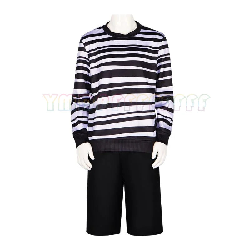 Anime Brother's Disguise Stripe Set Top Pants Halloween Easter Fantasy Carnival Party Gift