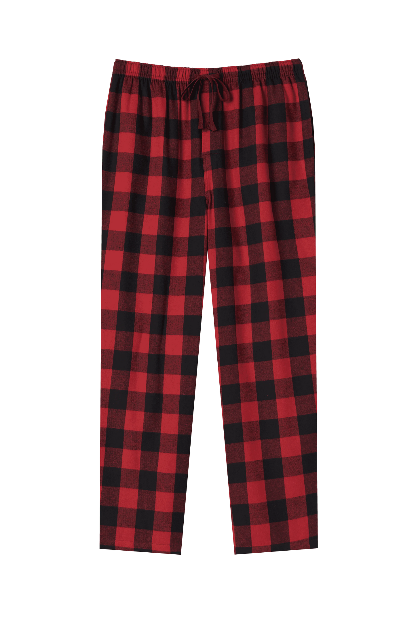 Men's Pajama Bottom Flannel Trendy Plaid Solid Casual Comfy with Pocket Warm Loose Sleeping Pants Stretchy Elastic Waistband