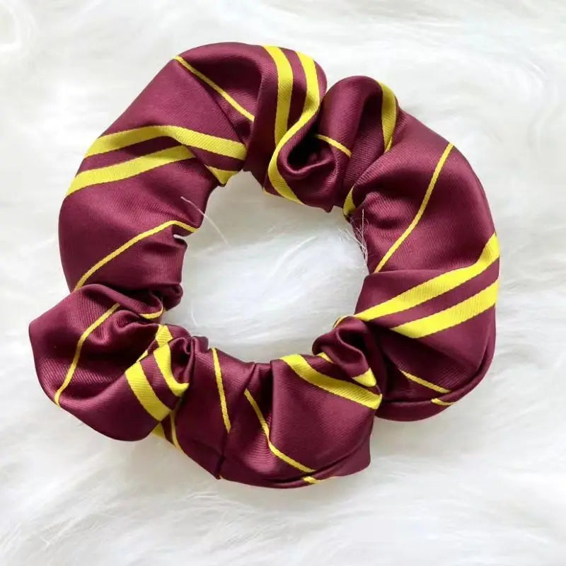 Twill Headwear Wizard Magic Headband School Slytherin Striped Head Wear Cosplay Hair Rope Accessories Scrunchie Props Halloween