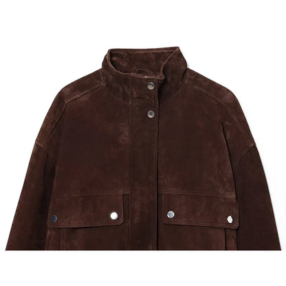 Women's Autumn Jackets 2025 New Fashion Big Pocket Elegant Women's Slim Warm Jackets Autumn Street Chic Young Student Coats
