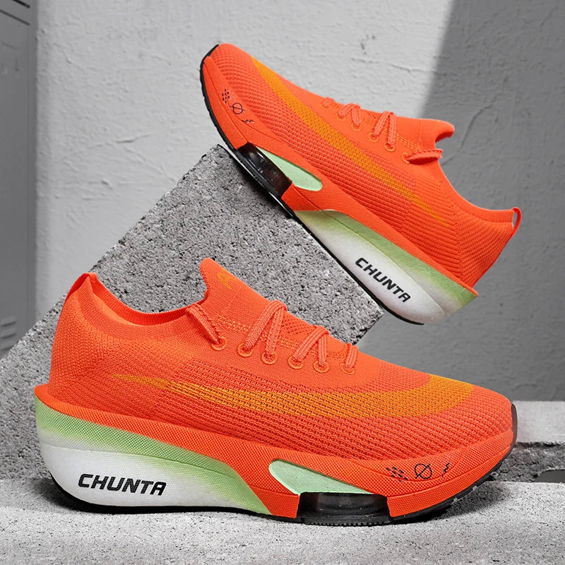 Air Cushion Running Shoes Marathon Speciality Men Sports Breathable Lightweight Women's Comfortable Athletic Nonskid Sneakers