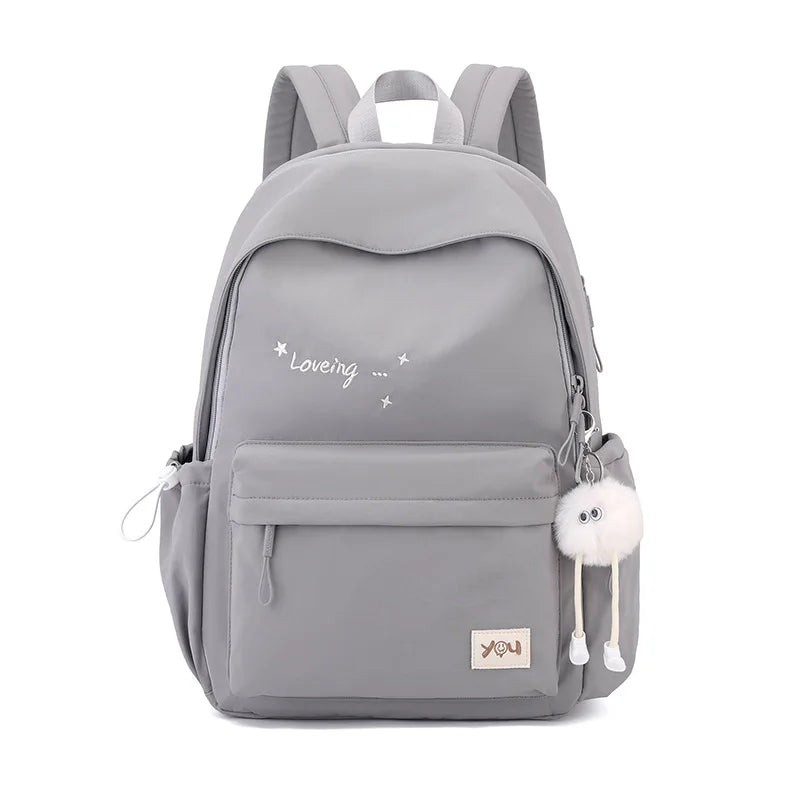 2026 Female Fashion High-Capacity Waterproof College Backpack Trendy Women